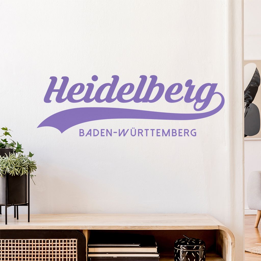 Heidelberg Baden-Württemberg Wandtattoo Wandaufkleber Wall Sticker - Dekoration, Küche, Wohnzimmer, Schlafzimmer, Badezimmer