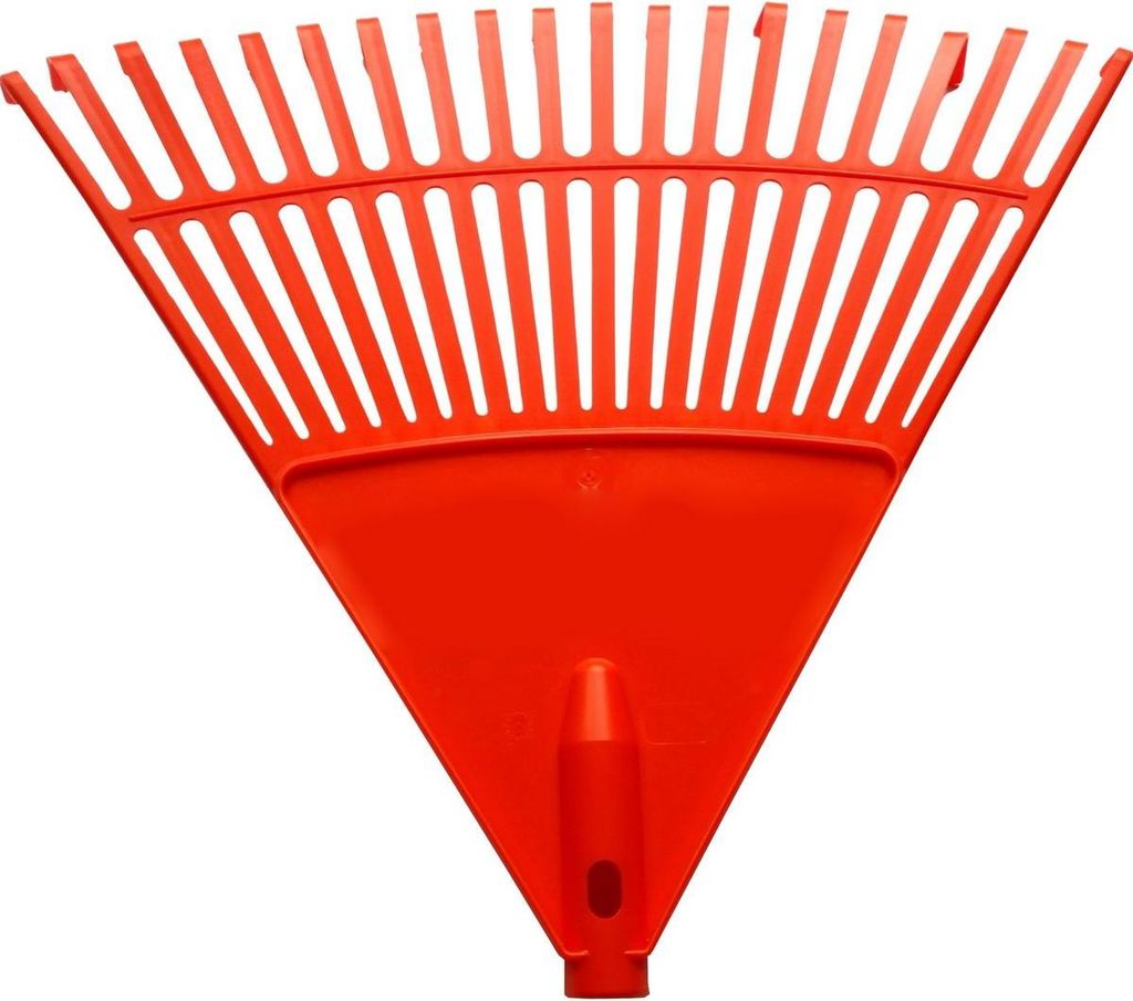 Garten-Laubrechen orange L – Rechen für Laub & Gartenarbeit