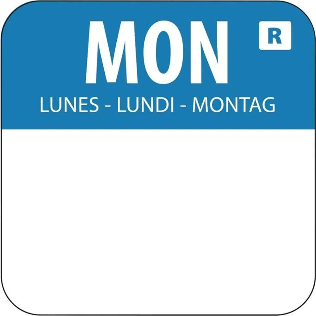 Adesivo codice colore Vogue Monday Blue (1000 pezzi)