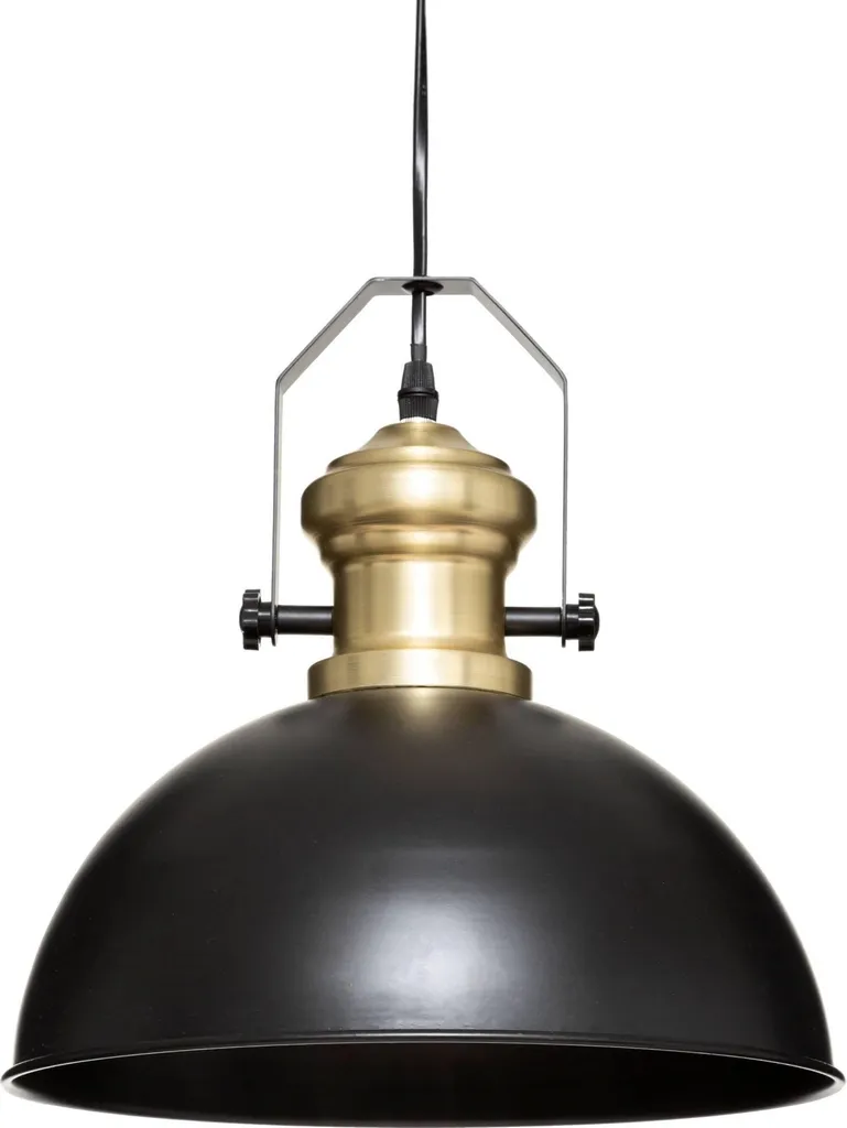 Lampe à suspendre FLOWER noir style loft industriel design floral chic