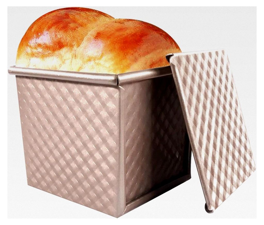 Brotbackform mit Deckel für Toastbrot und Kastenbrot mit Belüftungslöchern