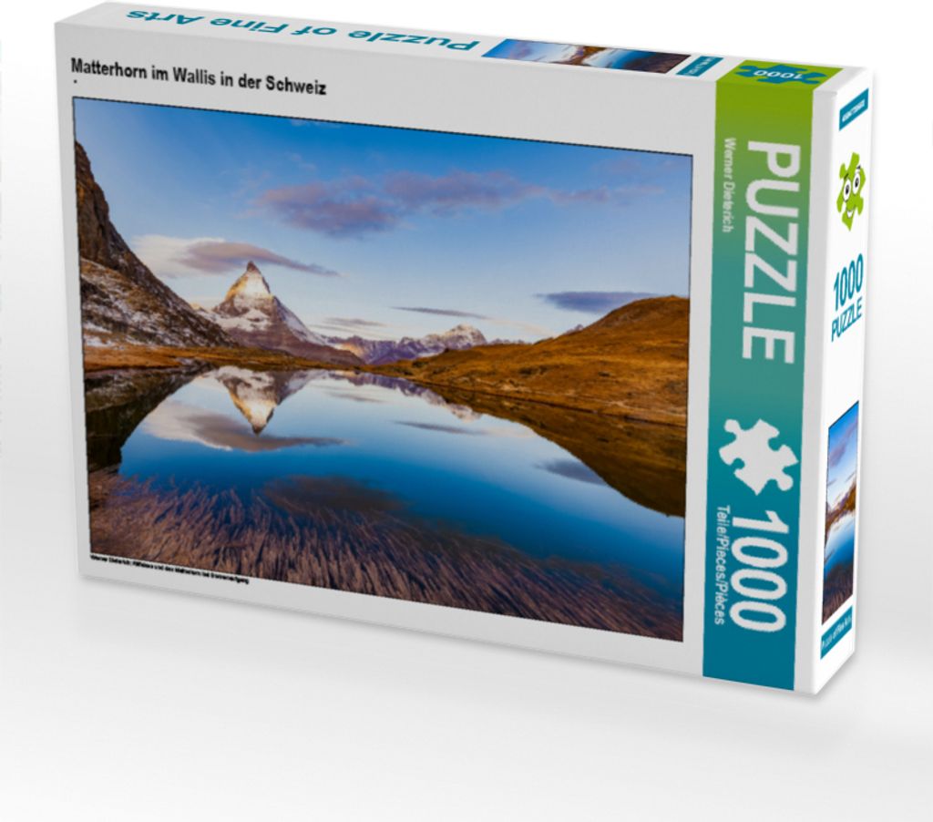 CALVENDO Puzzle Matterhorn im Wallis in der Schweiz 1000 Teile Puzzle quer | 1000 Teile Lege-Größe 64x48cm Foto-Puzzle für glückliche Stunden