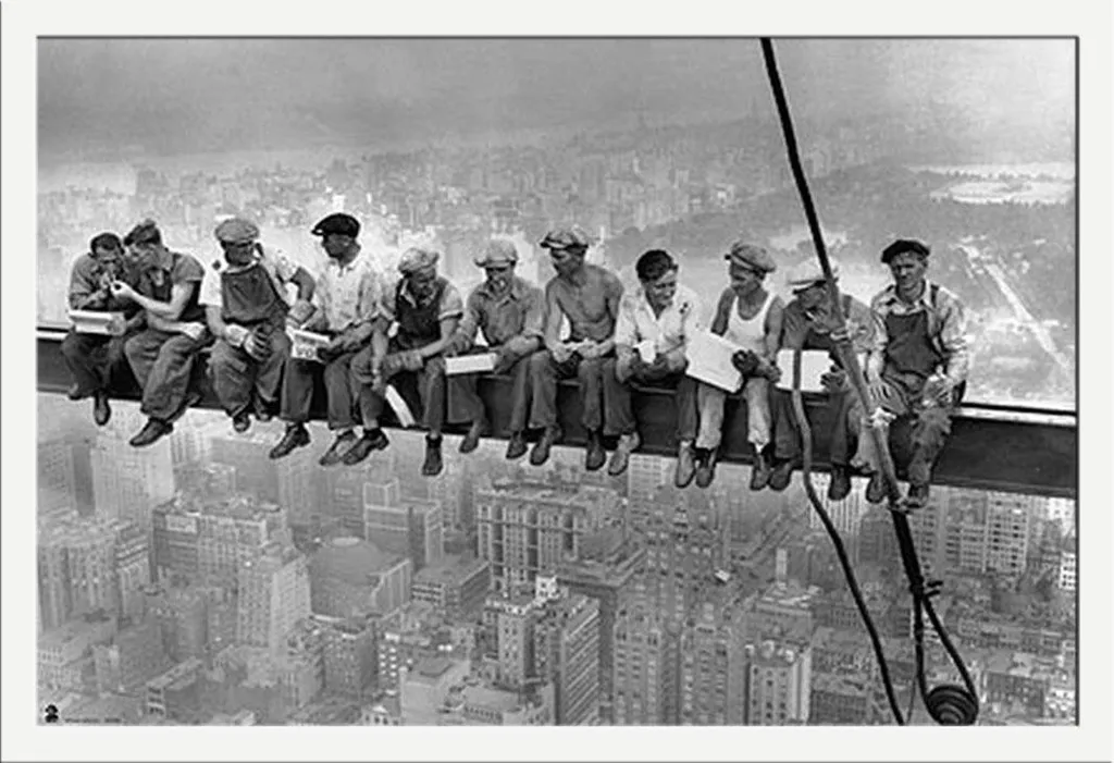Affiche New York avec cadre blanc Shinsuke Maxi 61x91.5 cm pour salon