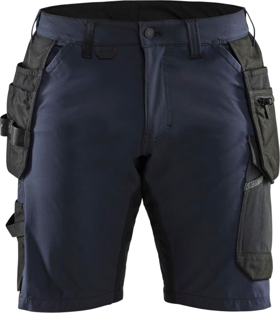 Handwerker Shorts 4-Wege-Stretch "1520 " - Blakläder Dunkel Marineblau/Schwarz C56