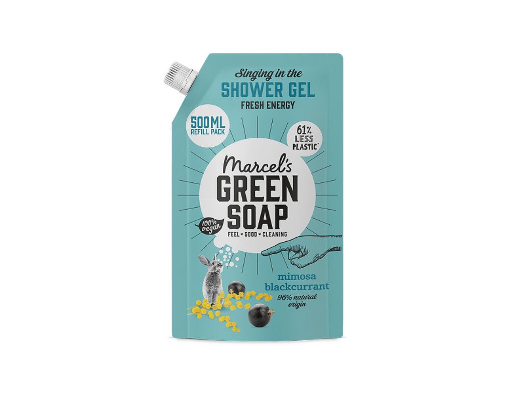 Marcel's Green Soap Duschgel Mimose & Schwarze Johannisbeere Nachfüllpackung (500 ml)