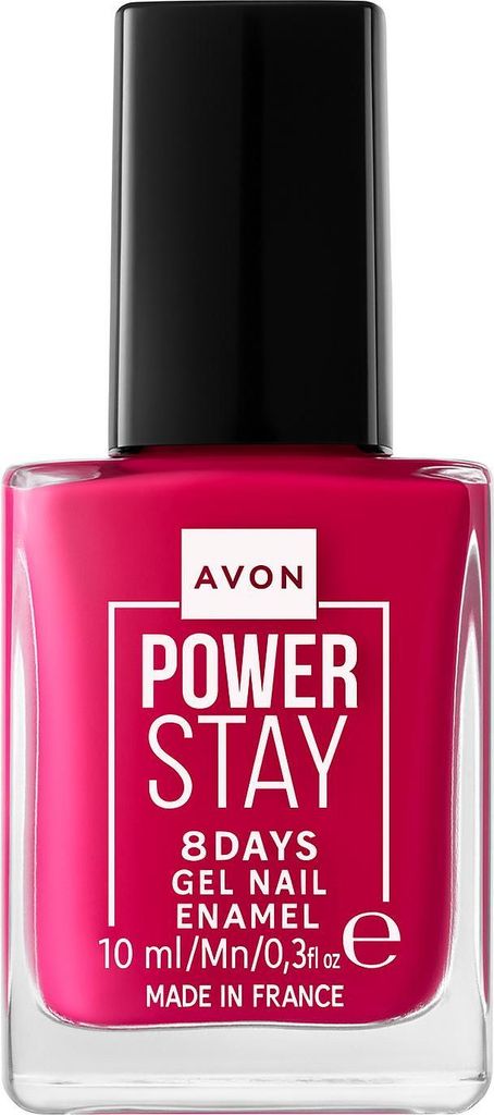 AVON Powerstay Gel-Nagellack, Hybrid-Effekt, Fail-Proof Fuchsia