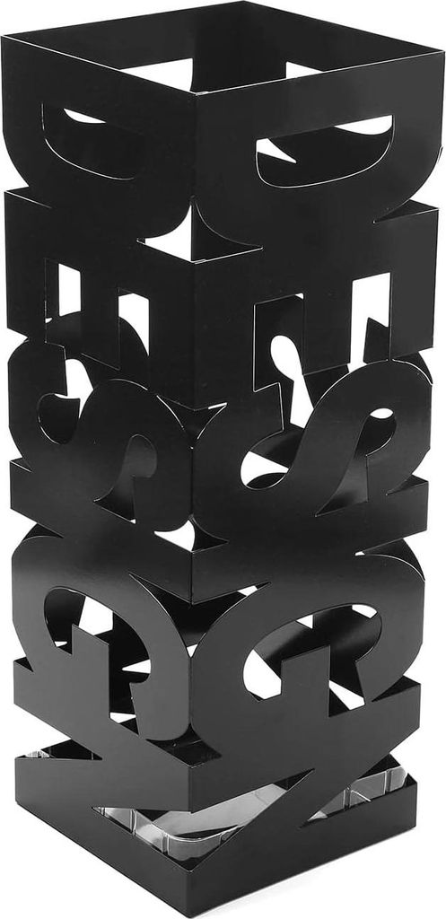 Moderne Design Paraplubak für Eingangsbereich Schlafzimmer Saal - 52 x 19 x 19 cm - Metall - Schwarz