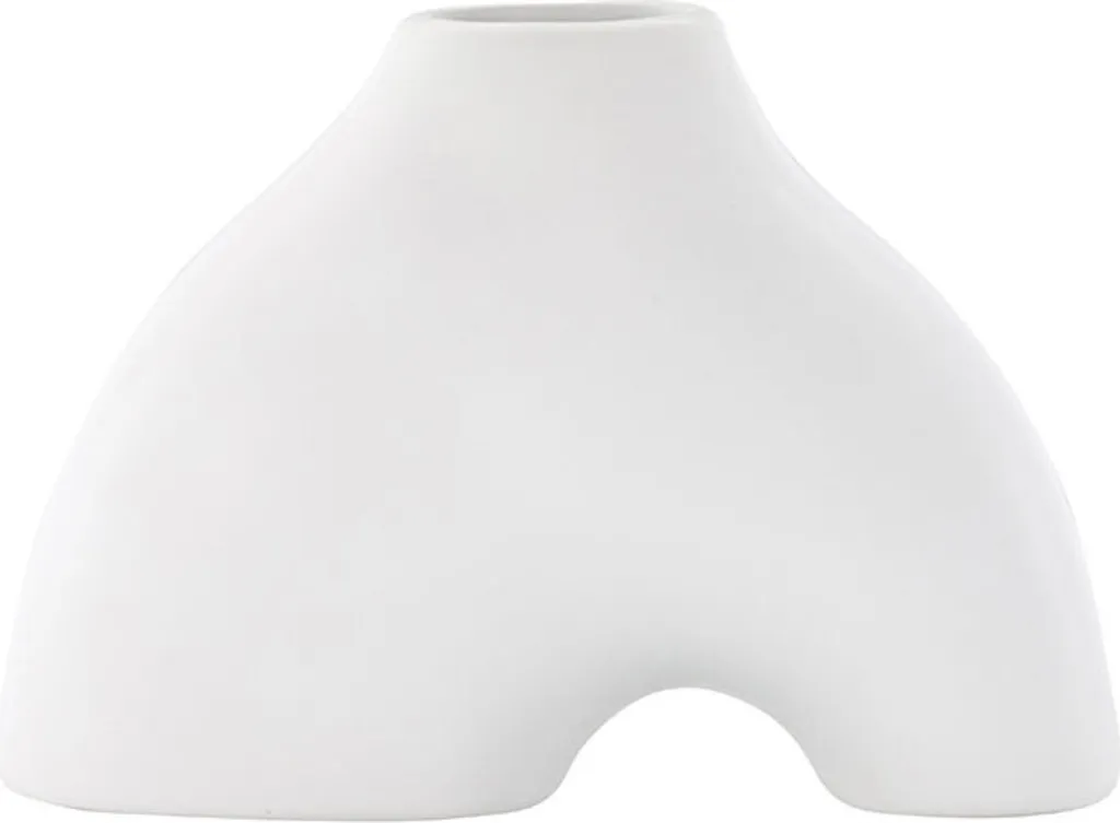Vase blanc Kento Venture Design - Finition mate et forme épurée chic - 2