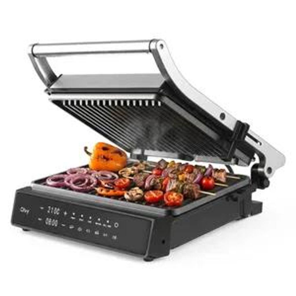 Olvy Contactgrill, 2000W, Elektrische grill, Sandwichmaker, Productafbeelding 