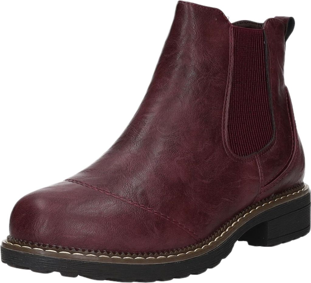 Alyssa Damen-Stiefelette Burgunder-Rot, Farbe:rot, EU Größe:42