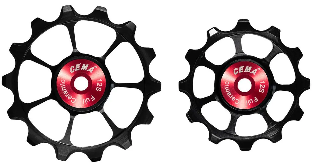 Galets Cema Axs 12s 14t en céramique haute précision pour dérailleur