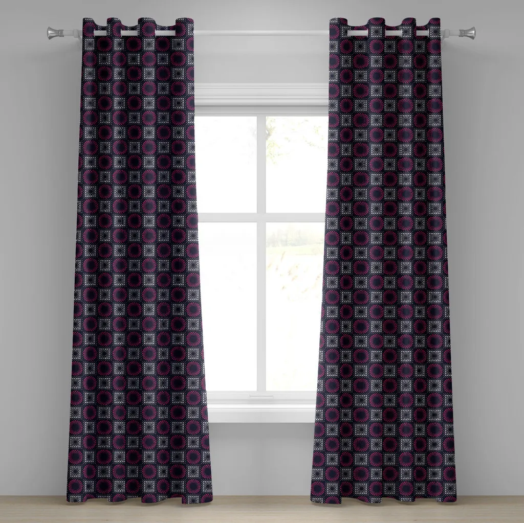 Tenda Lavabile ABAKUHAUS 280x175 cm | Geometria Moderna Indaco