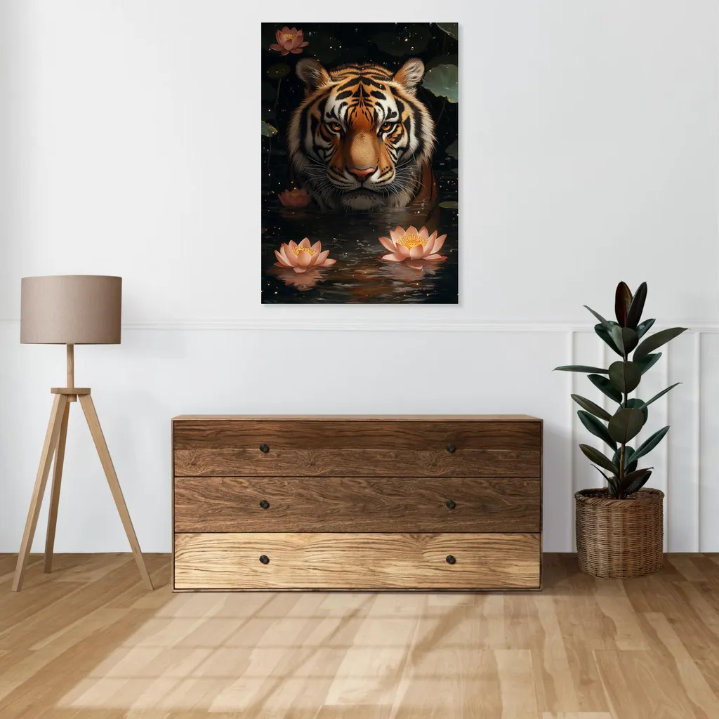 Offerta Quadro Tigre Pop Art 70x100 - Poster Vintage Grande Formato - 2