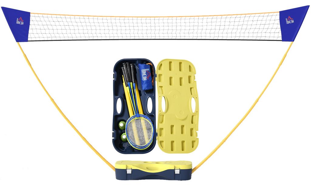 HOMCOM badmintonnet met standaard. Badmintonnet met Productafbeelding 