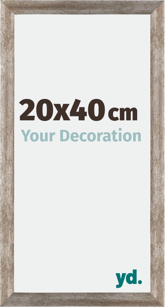 Bilderrahmen, 20x40 cm, Metall Vintage, MDF, Mura