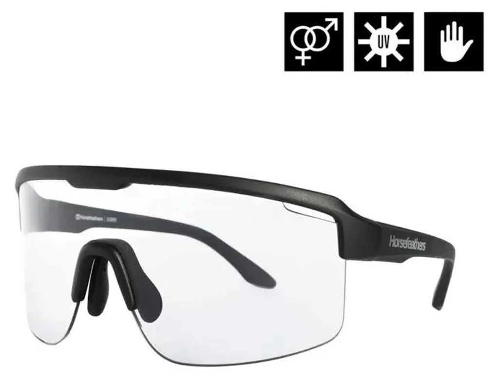 Lunettes de soleil de sport Horsefeathers Scorpio monture noir mat