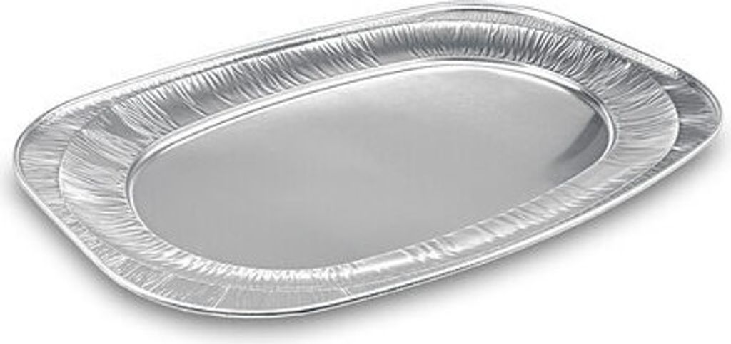 50x Alu-Catering-Platte Aluminium-Partyplatte Servierplatte 55 x 36 cm