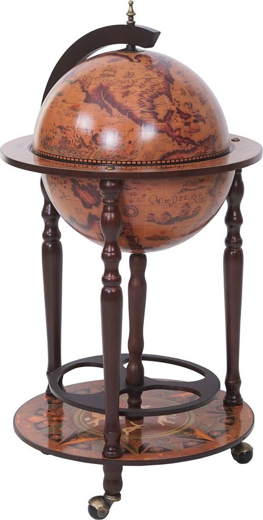 Globe Bar HWC-T874, Minibar House Bar Stojan na víno, Globe Obrázek produktu 2