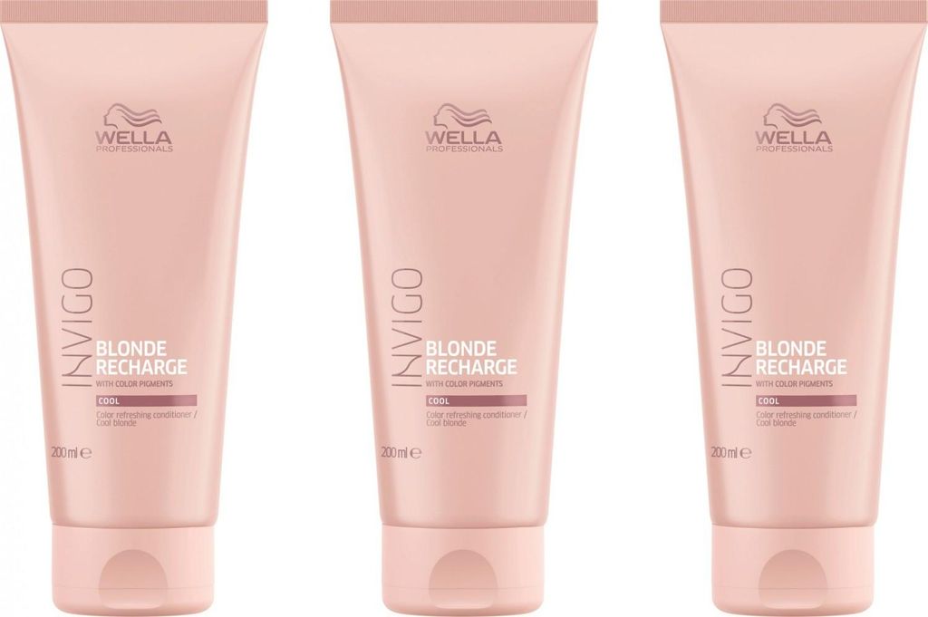 Invigo Blonde Recharge Refreshing Conditioner / Kühl Blond 3x200 ml
