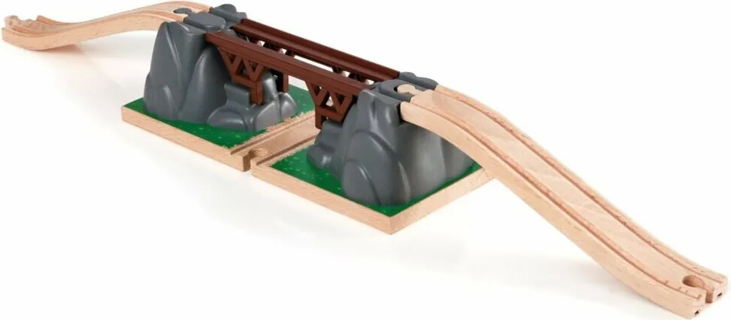 Pont Effondrable Interactif BRIO avec Rails d'Accès - Jouet en Bois