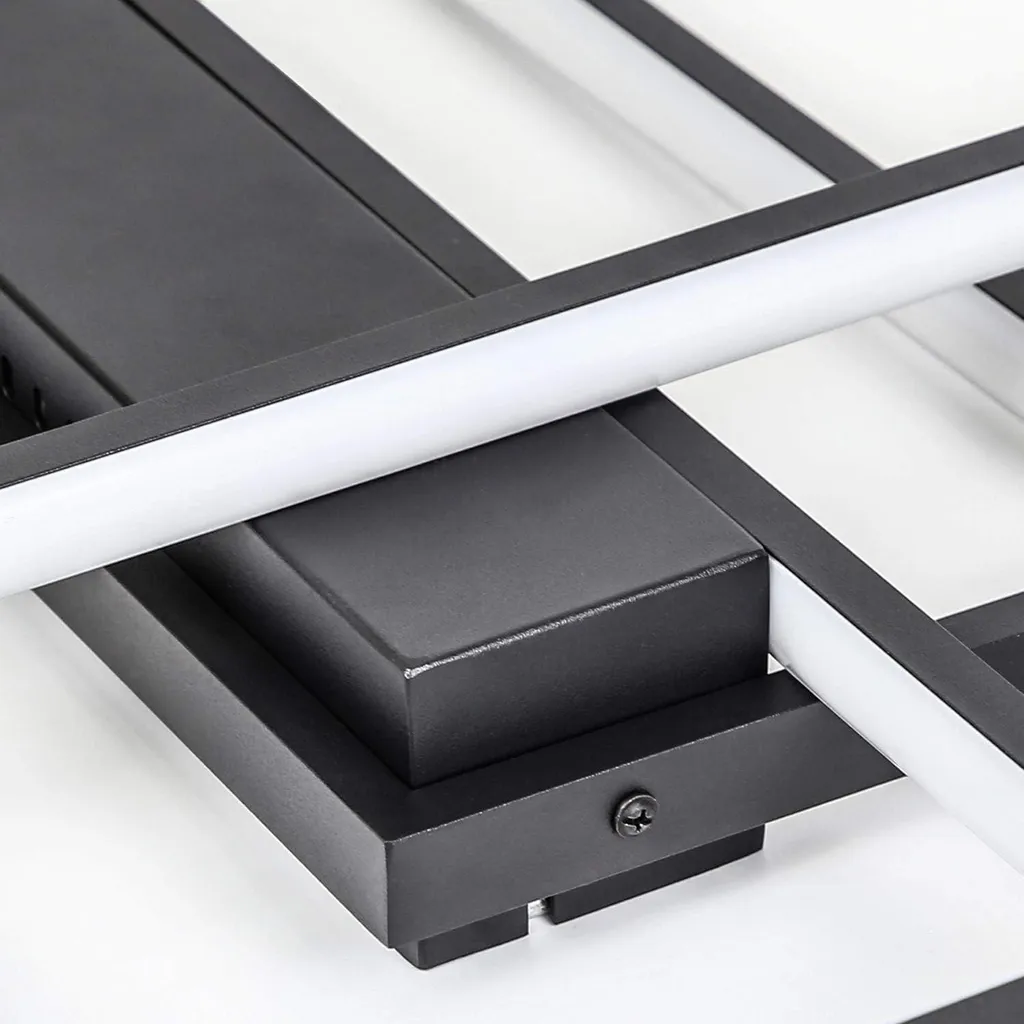 Plafonnier LED Dimmable Noir 88W : Solution Éclairage Design et Puissant - 9