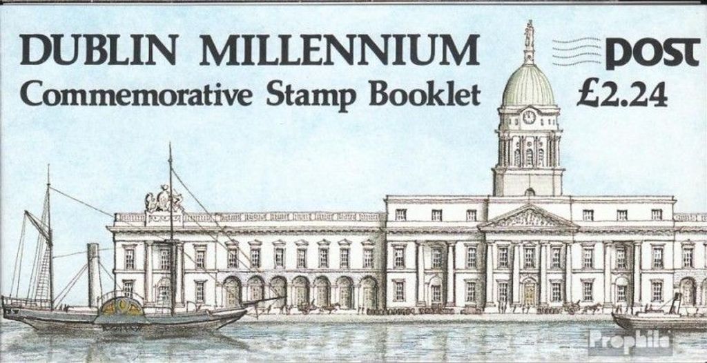Briefmarken Irland 1988 Mi 642MH (kompl.Ausg.) Markenheftchen postfrisch Dublin