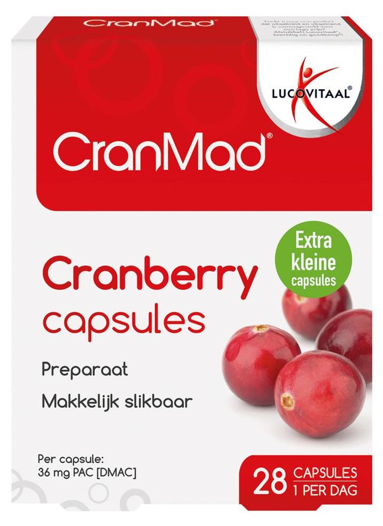 Lucovitaal Cranmad Voedingssupplementen - 28 Capsules Productafbeelding 