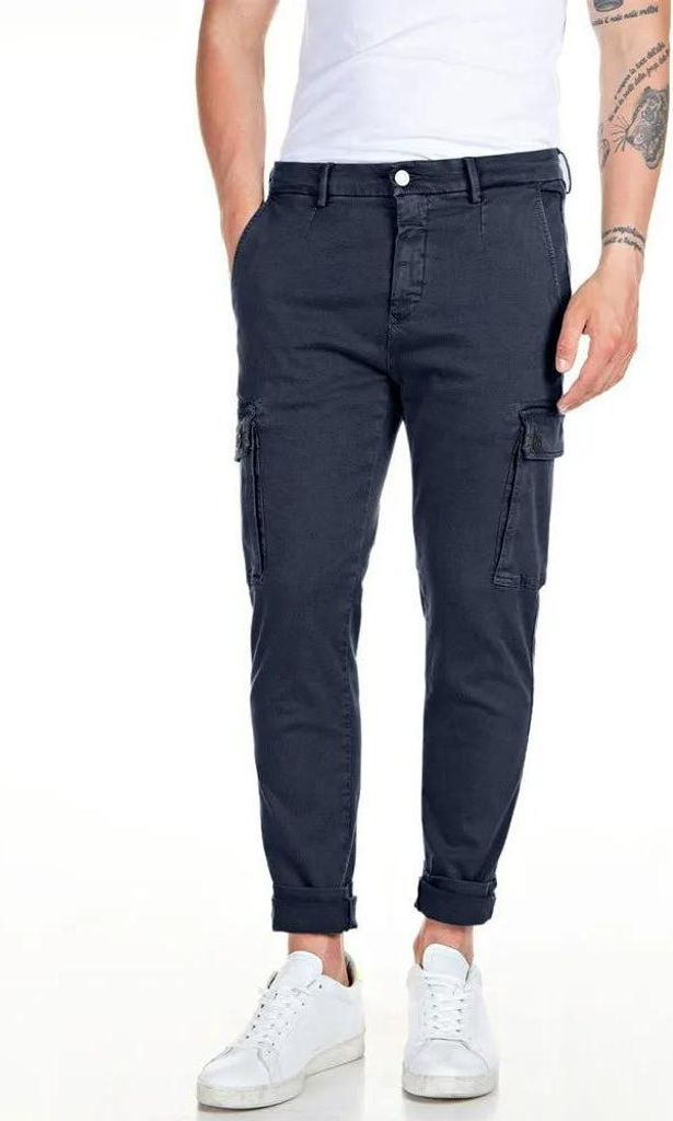 Replay M9649e.000.8366197 Cargohose Blau 32 / 32 Herren Blau 32