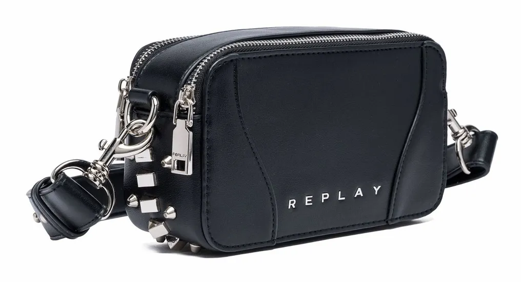 Borsa REPLAY Nera da Donna - Tracolla Compatta e Funzionale - 2