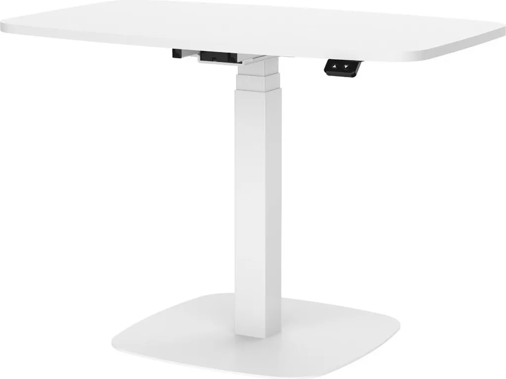 Pupitre mobile Lykke L200 électrique blanc bureau assis-debout 90x55cm