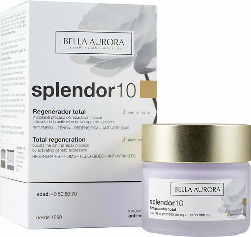 Réparer la Peau Mature : Bella Aurora Splendor 10 Crème de Nuit 50ml