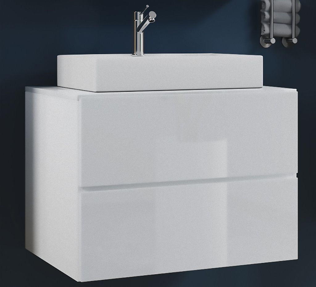 VCM 2-tlg. Waschplatz Waschtisch | Waschbecken Unterschrank Produktbild 