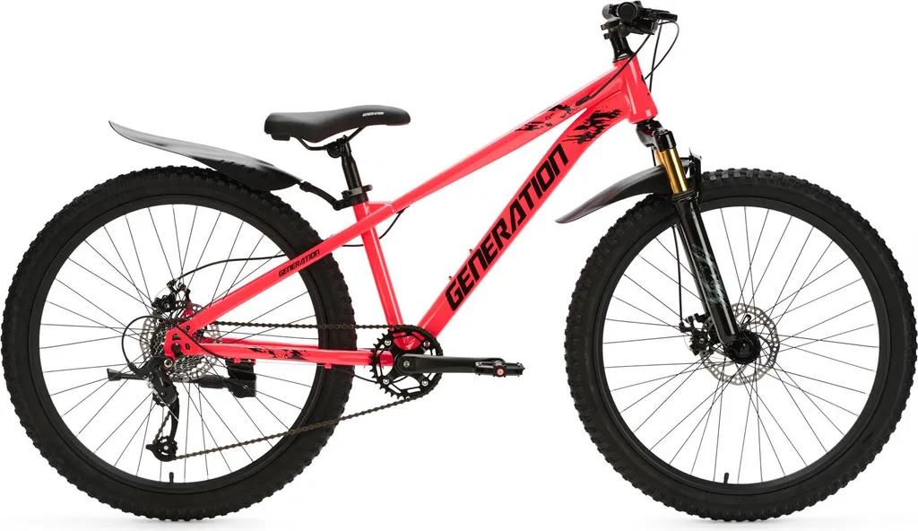 VTT Rose 26 Pouces Génération X8 avec Garde-boue et Cadre Renforcé Sport
