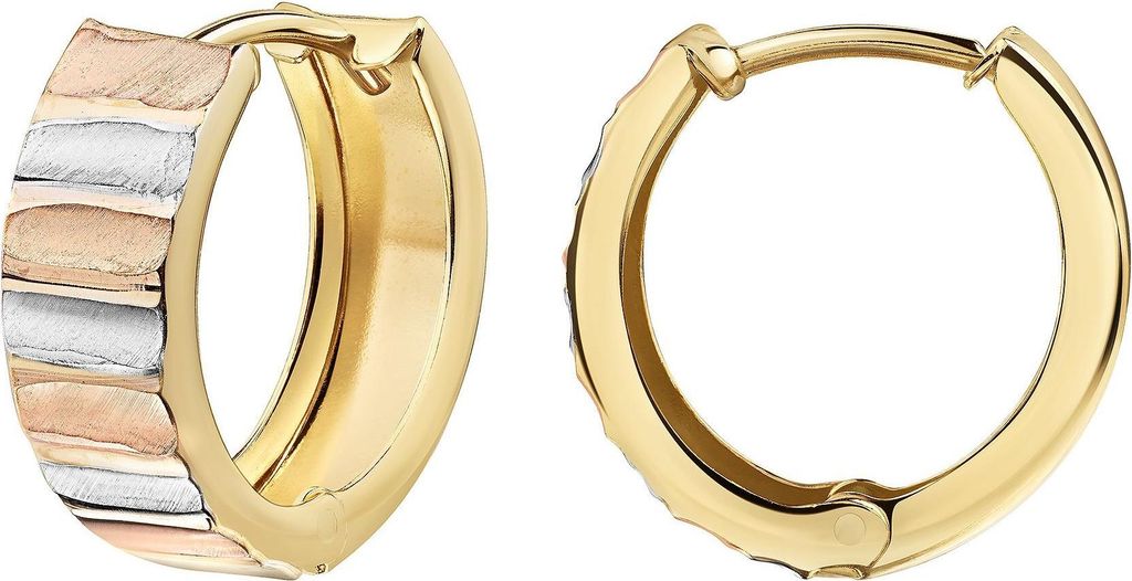 Celesta Gold Ohrring 375 Gelbgold tricolor 375/- Gold 1,4cm gelb ohne 333310041-2