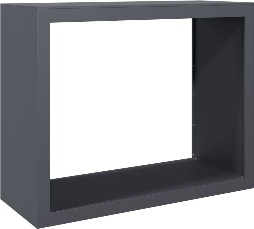 vidaXL Rastrelliera per legna da ardere antracite 100x40x80 Immagine del prodotto 