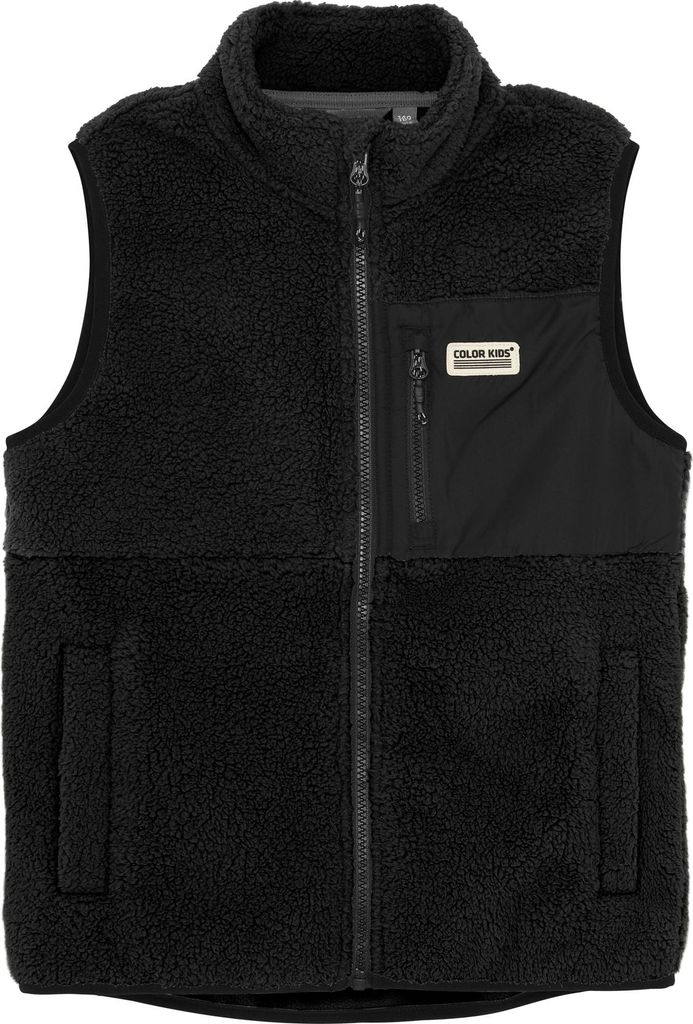 COLOR KIDS COFleece Vest Uni Kinder Weste Teddy-Weste Outdoor-Weste regular fit