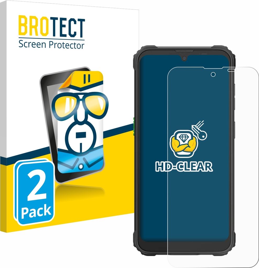 2x Für Blackview BV5300 Plus Schutzfolie BROTECT Displayschutz Display Schutz Folie Klar Transparent