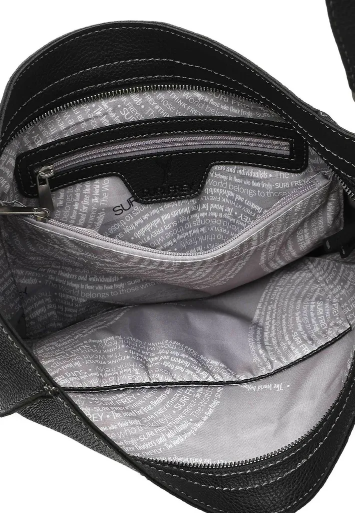 SURI FREY Misty: Borsa Hobo Nera in Similpelle - Qualità Garantita - 4