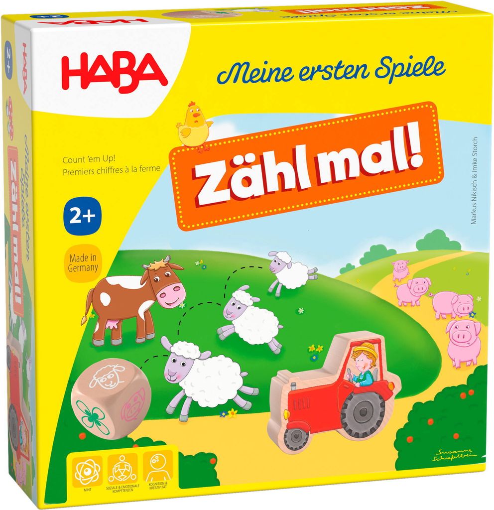HABA Kinderspiel Würfelspiel Meine ersten Spiele Zähl mal! Produktbild 