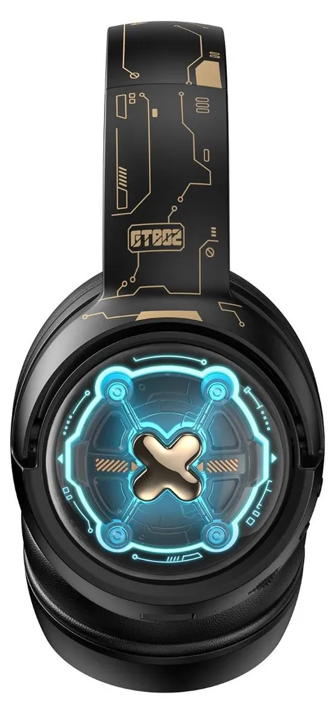 Casque Audio Gamer avec Micro 17cm - Écouteurs Tri-Mode GT802 ABS Noir - 7