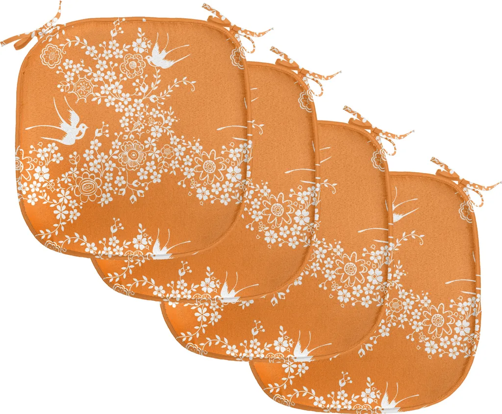Coussin de Chaise Anti-Tache et Antidérapant Art Japonais 40x40 Lot 4