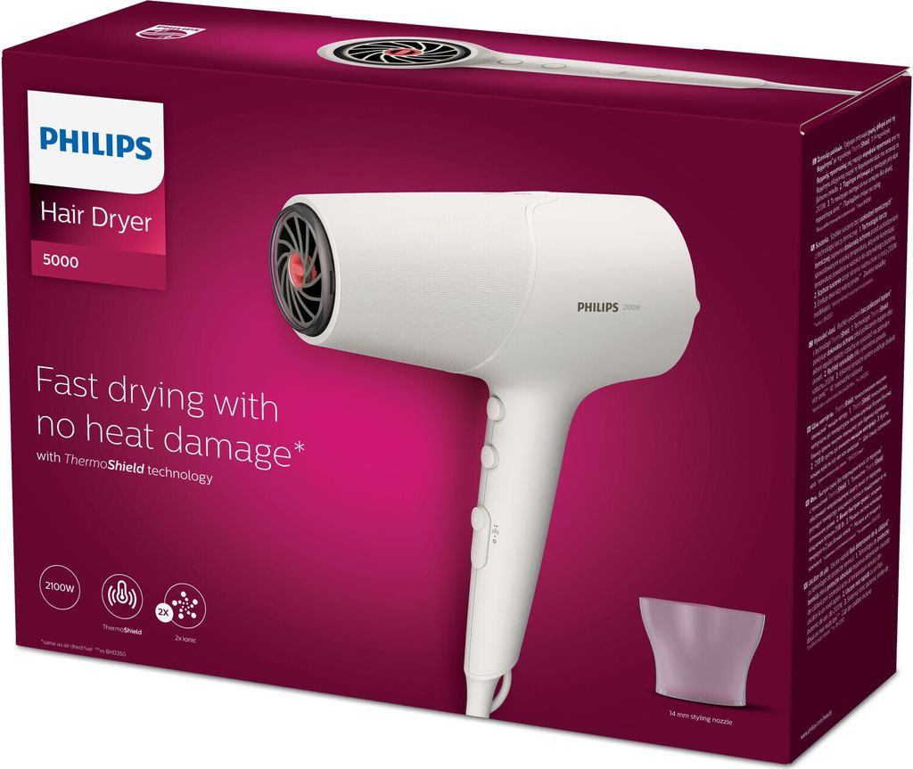 Philips 5000 series BHD501/00, Jednosmerný prúd, Biela, Obrázok produktu 