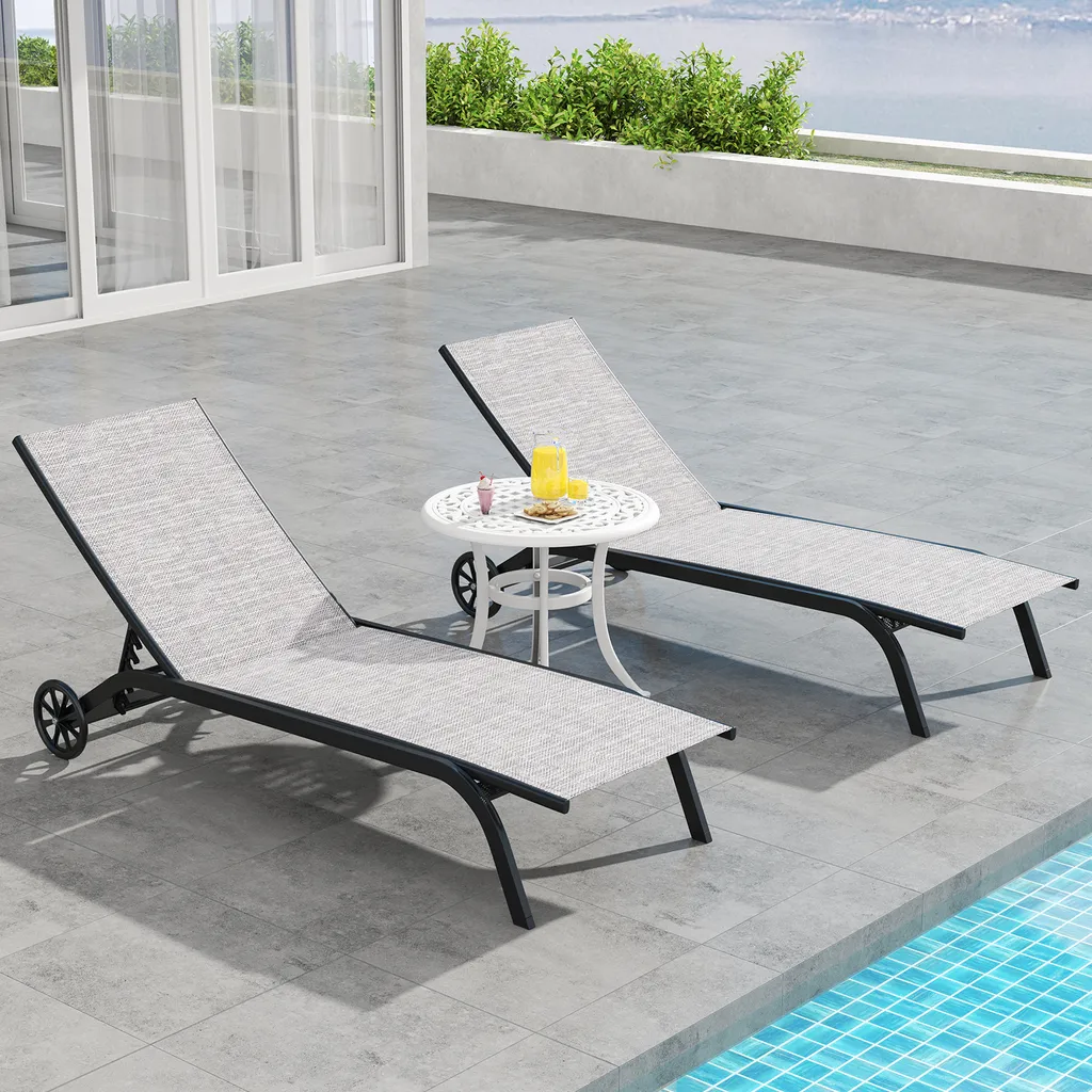 Table de Balcon Résistante Intempéries en Fonte d'Aluminium - 60x53cm - 7