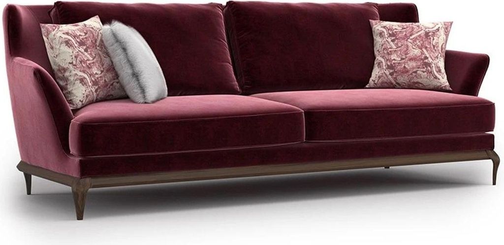 Design Stoffsofa Textil Dreisitzer Sofa Luxus Einrichtung Wohnzimmer Neu