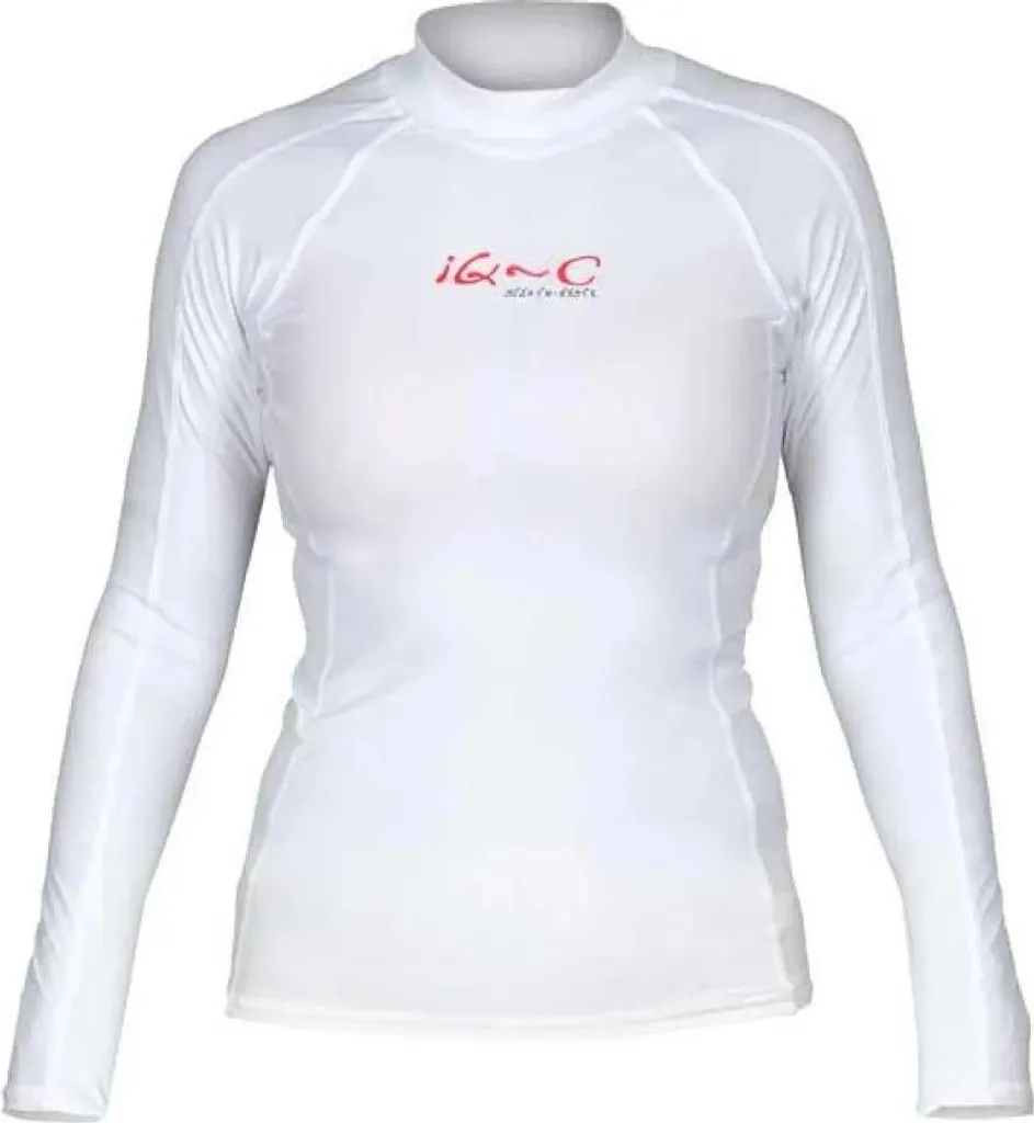 T-shirt de protection UV 300 Femme pour Sport Nautique Blanc en M