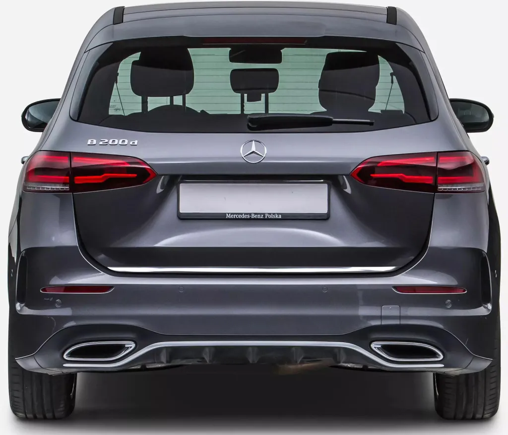 Baguette de hayon Inox Chrome pour Mercedes B-Class W247 Montage Facile