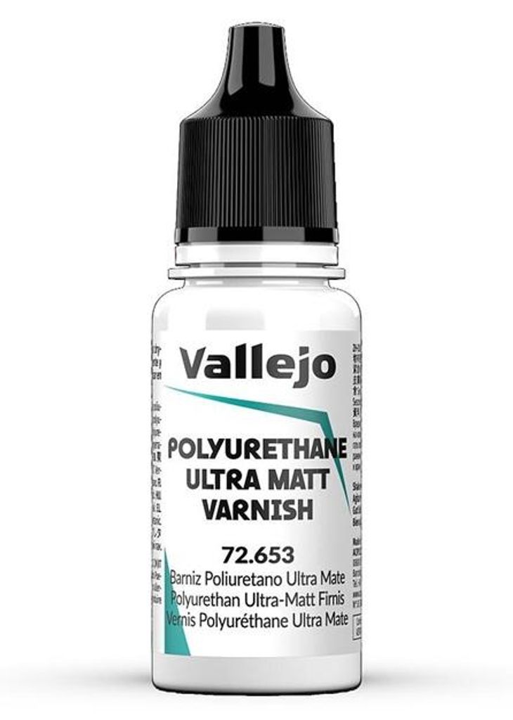 Vallejo 72.653 - Polyurethan-Lack, Ultra-Matt, 18 ml - Neu