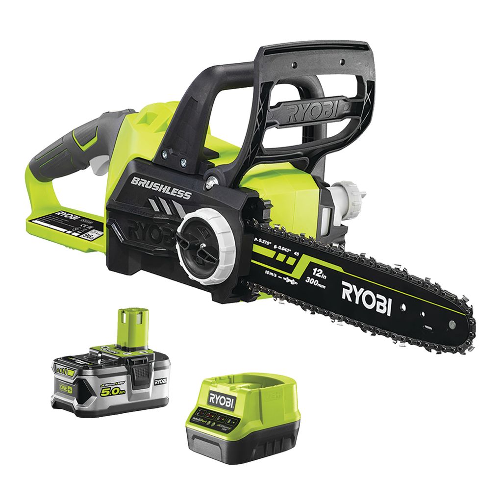 Ryobi OCS1830 Bürstenloser Elektrosägen-Akku 18V ONE+ 30cm 10m/s Kit 5,0 Ah