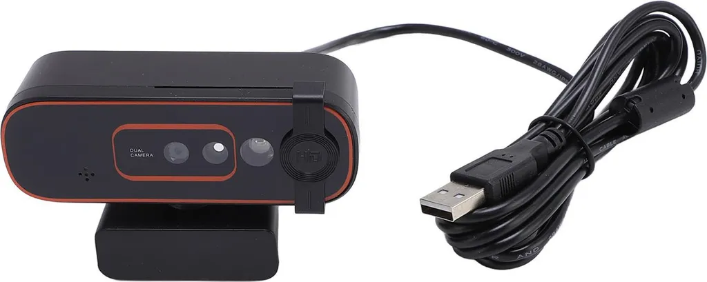 Webcam Full HD pour PC avec reconnaissance faciale et microphone privé