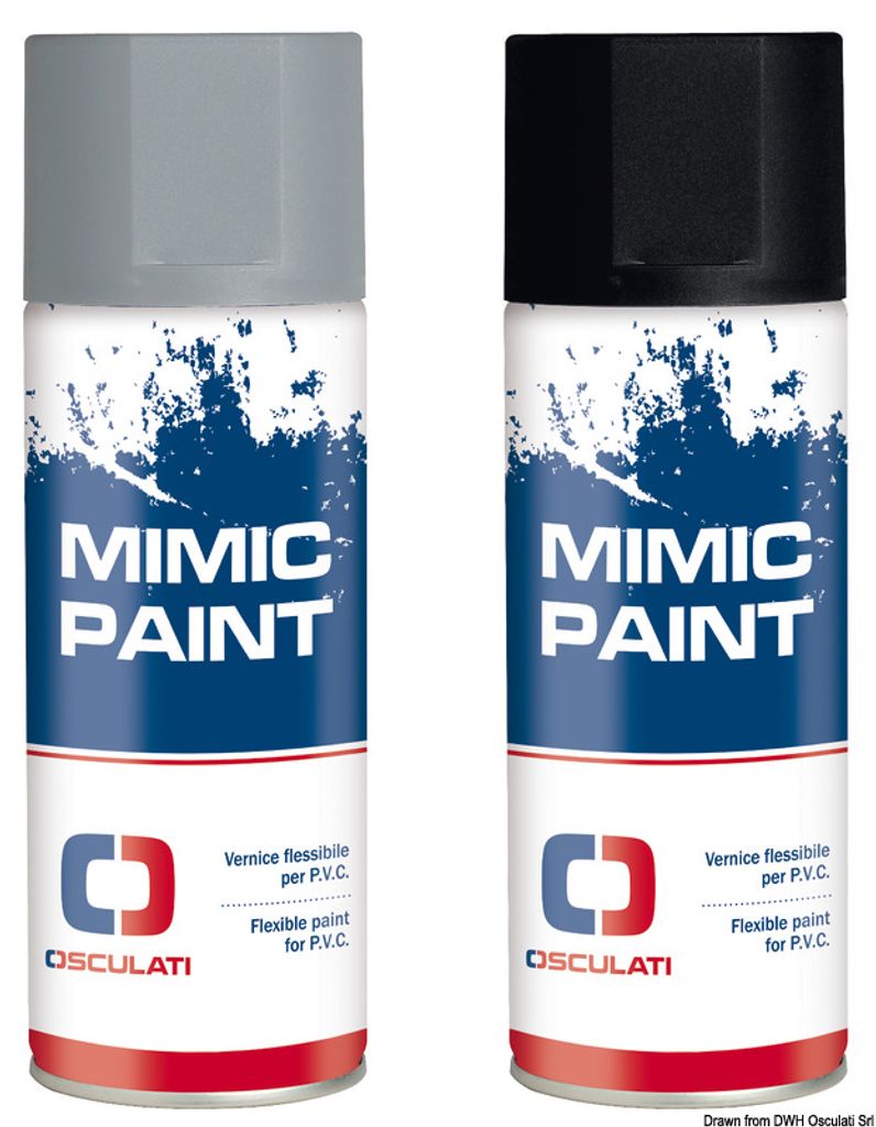 Farbe für PVC MIMIC PAINT RAL 9005 schwarz 400 ml Osculati Produktbild 